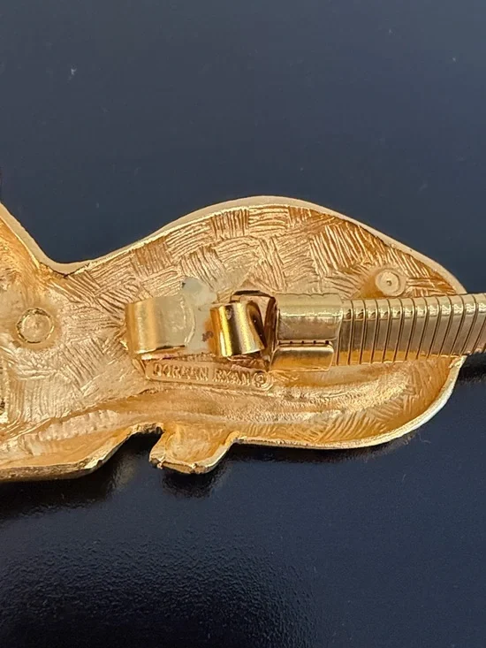 90s Vintage Doreen Ryan Leopard Statement Waist Belt - Picture 4 of 6